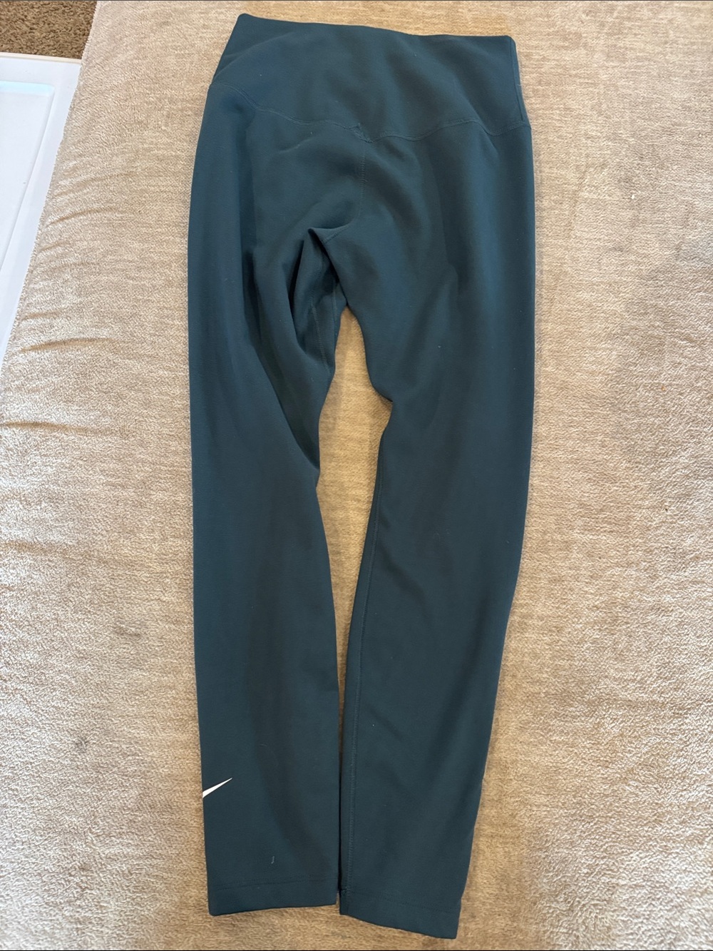 Nike Black Leggings with White Swoosh - Picture 4 of 4